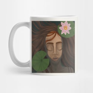 Lotus flower girl - meditation Mug